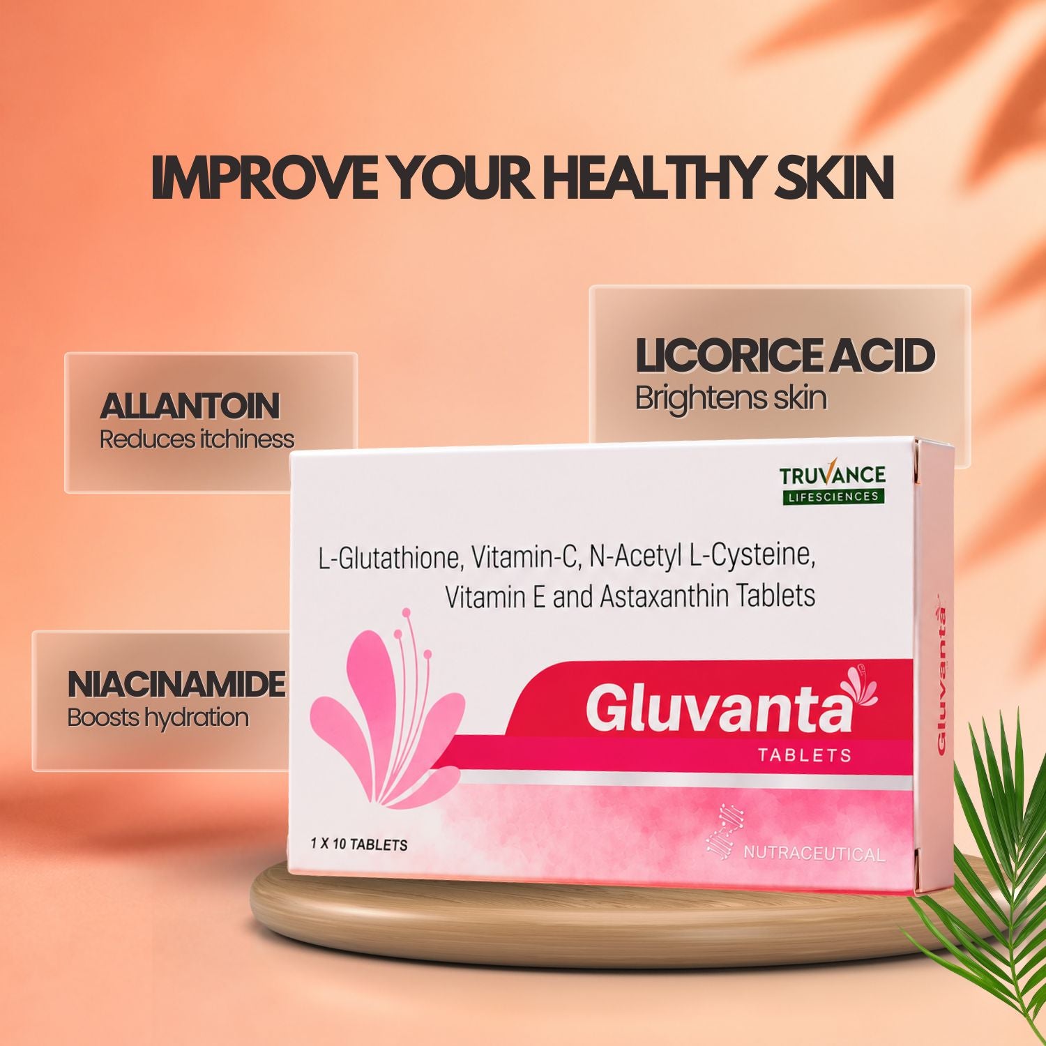 Gluvanta Tablets Skin Supplement