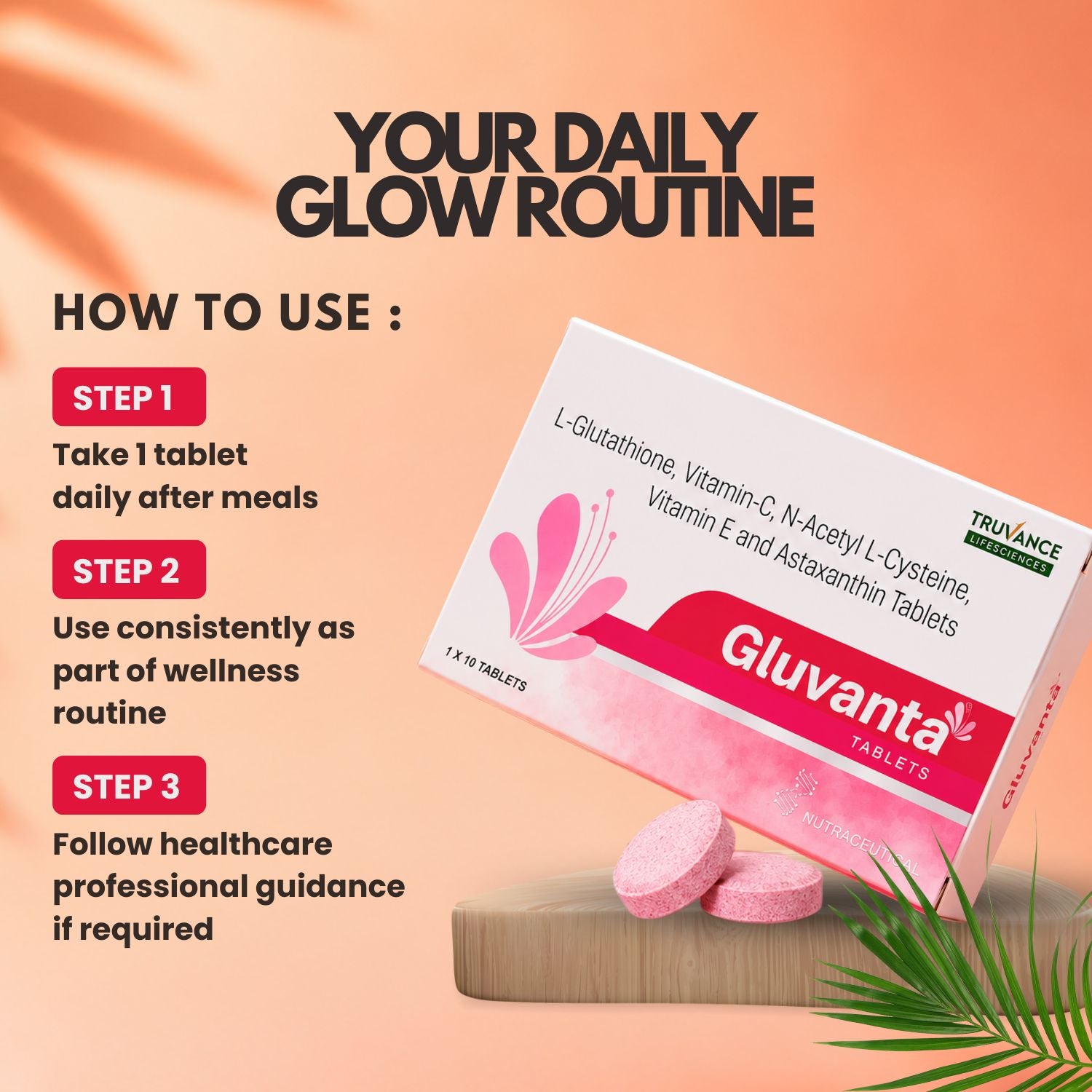 Gluvanta Tablets Skin Supplement