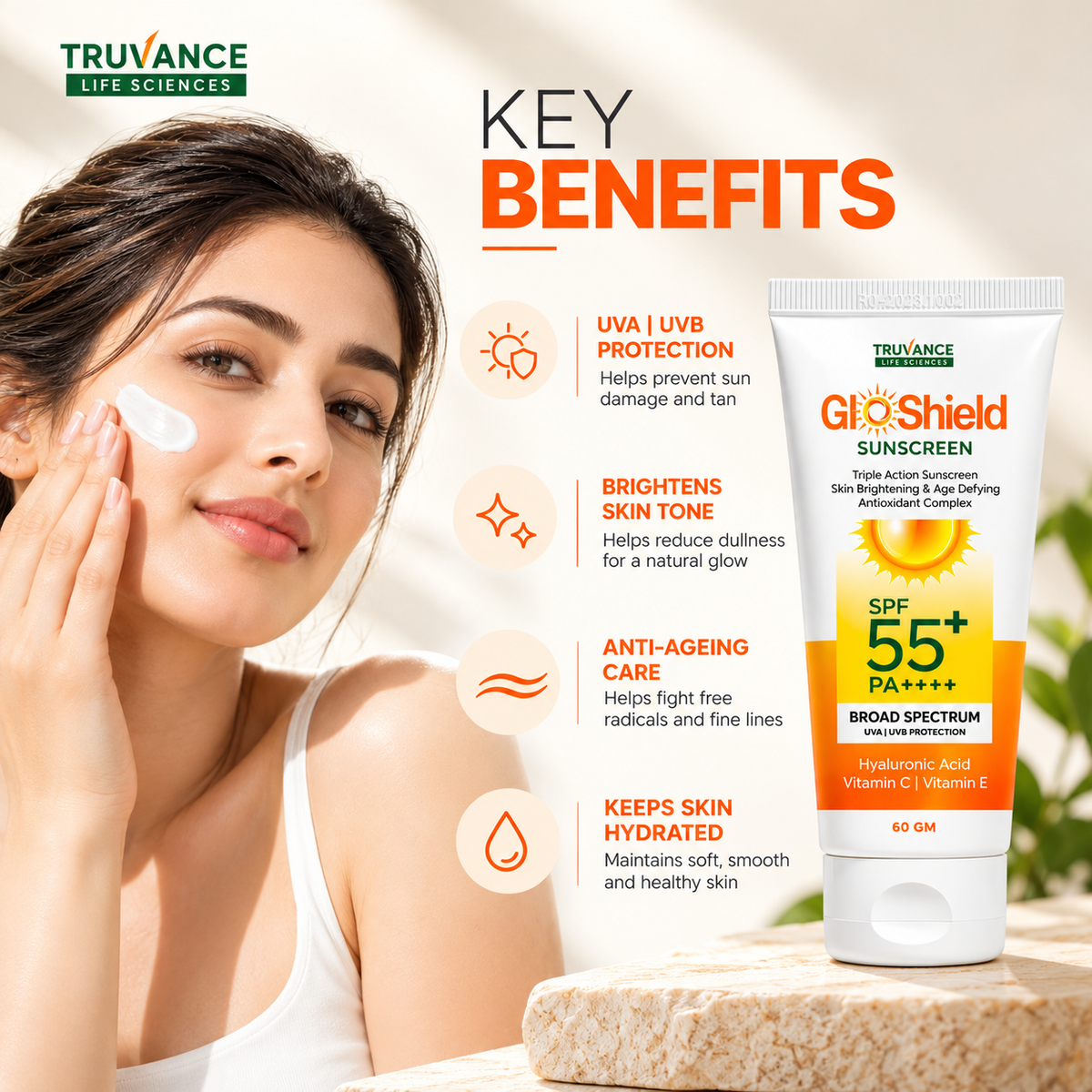 Gloshield Sunscreen SPF 55+ PA++++