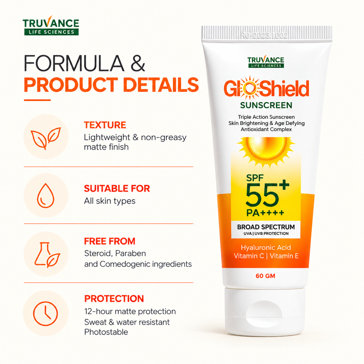 Gloshield Sunscreen SPF 55+ PA++++